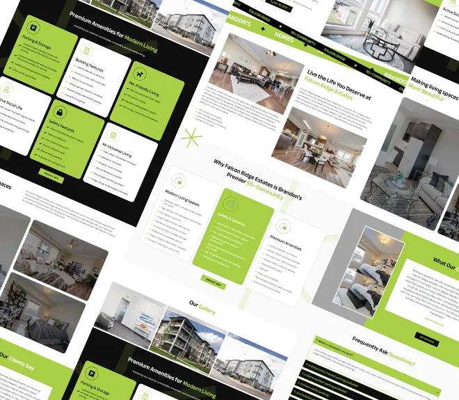 Falcon Ridge, Real Estate website project by The Websloop