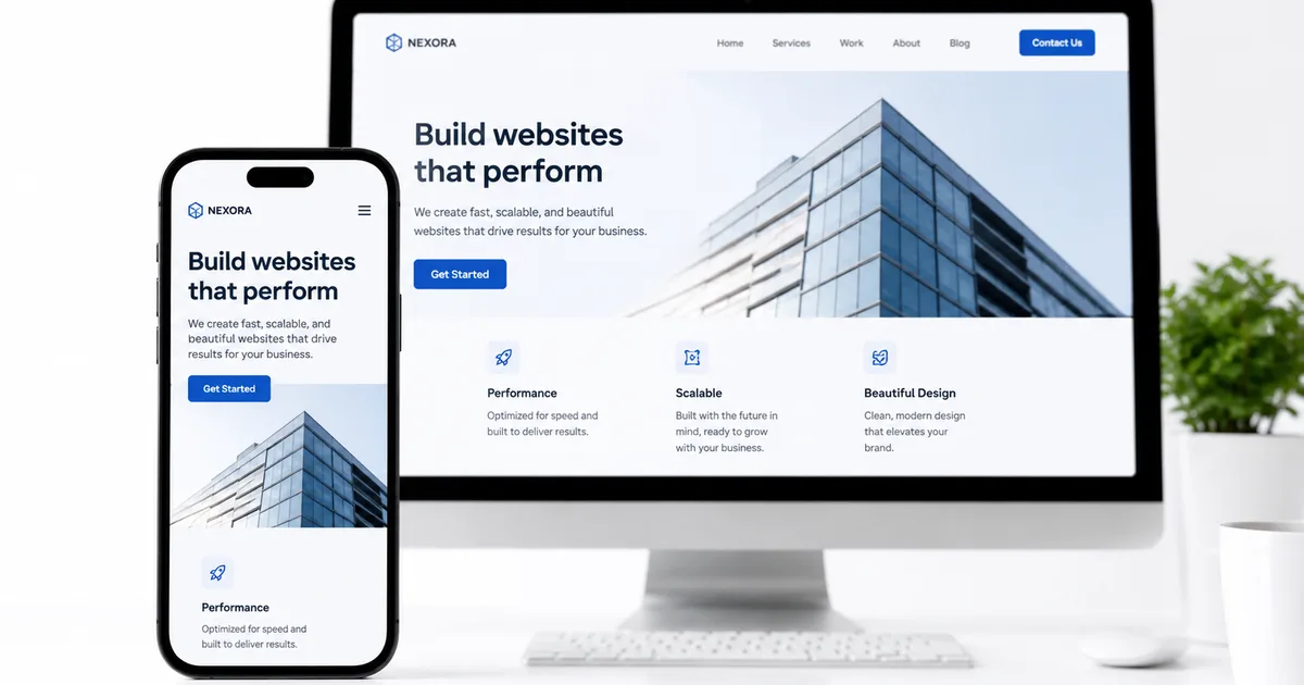 Mobile-first responsive web design